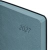 Ежедневник датированный 2027, А5, 138x213 мм, BRAUBERG "Stylish", под кожу, гибкий, серо-голубой, 117975 - фото 10123462