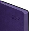 Ежедневник датированный 2027, А5, 138x213 мм, BRAUBERG "Stylish", под кожу, гибкий, фиолетовый, 117977 - фото 10123489