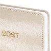 Ежедневник датированный 2027, А5, 138х213 мм, BRAUBERG "Elegant", под кожу, застежка, бежевый, 118012 - фото 10123826