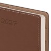 Ежедневник датированный 2027, А5, 143х218 мм, BRAUBERG "Journal", под кожу, ремешок, коричневый, 118049 - фото 10124297
