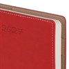 Ежедневник датированный 2027, А5, 143х218 мм, BRAUBERG "Journal", под кожу, ремешок, красный, 118050 - фото 10124351