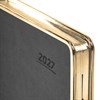 Ежедневник датированный 2027, А5, 148х218 мм, GALANT "Infinity Gold", под кожу, серый, 118062 - фото 10124423