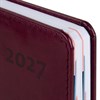 Ежедневник датированный 2027, А5, 148х218 мм, GALANT "Ritter", под кожу, бордовый, 118075 - фото 10124542