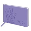 Еженедельник датированный 2027, МАЛЫЙ ФОРМАТ, 105х160 мм, А6, BRAUBERG "Imprint", тиснение, сиреневый, 118162 - фото 10125134