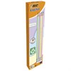 Карандаш чернографитный BIC, 1 шт., "Evolution Pastel", HB, с ластиком, корпус ассорти, 518306 - фото 10149082