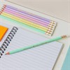 Карандаш чернографитный BIC, 1 шт., "Evolution Pastel", HB, с ластиком, корпус ассорти, 518306 - фото 10149086
