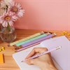 Карандаш чернографитный BIC, 1 шт., "Evolution Pastel", HB, с ластиком, корпус ассорти, 518306 - фото 10149088