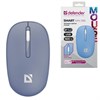 Мышь беспроводная DEFENDER Smart MM-396, 1600 dpi, 2 кнопки + 1 колесо-кнопка, оптическая, синяя, 52397 - фото 10218840