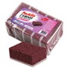 Губки для посуды 9,5х6,5х4 см, XL, ЭКСТРА ПЕНА, КОМПЛЕКТ 5 штук, КРУПНОПОРИСТЫЕ, цвет вишня, PERKLIN (ПЕРКЛИН), 702733 - фото 10329172