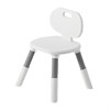 Стул детский растущий BRABIX KIDS CC-001, 2-8 лет, пластик серый + белый, 533293 - фото 10429794