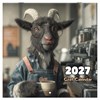 Календарь настенный перекидной 2027 г., BRAUBERG, 12 листов, 28,5х57 см, "Goat calendar", 118417 - фото 10543690
