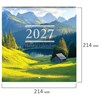 Календарь настенный перекидной 2027 г., BRAUBERG, 12 листов, 21,4х42,8 см, МИНИ, "Nature", 118433 - фото 10543749