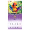 Календарь настенный перекидной 2027 г., BRAUBERG, 12 листов, 21,4х42,8 см, МИНИ, "Magic animals", 118431 - фото 10544043