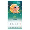 Календарь настенный перекидной 2027 г., BRAUBERG, 12 листов, 21,4х42,8 см, МИНИ, "Magic animals", 118431 - фото 10544084