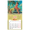 Календарь настенный перекидной 2027 г., BRAUBERG, 12 листов, 28,5х57 см, "Pin up", 118421 - фото 10544131