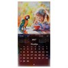 Календарь настенный перекидной 2027 г., BRAUBERG, 12 листов, 21,4х42,8 см, МИНИ, "Painting girl", 118437 - фото 10544165