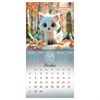 Календарь настенный перекидной 2027 г., BRAUBERG, 12 листов, 21,4х42,8 см, МИНИ, "Magic animals", 118431 - фото 10544187