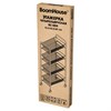 Этажерка (тележка) BOOMHOUSE (БУМХАУС) RC-004 4 яруса, на колесах, В84хШ42,5хГ25,5 см, металл, черная, 701457 - фото 10604917