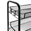 Этажерка (тележка) BOOMHOUSE (БУМХАУС) RC-003 3 яруса, на колесах, В62,5хШ42,5хГ25,5 см, металл, черная, 701455 - фото 10604927