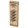 Этажерка (тележка) BOOMHOUSE (БУМХАУС) RC-004 4 яруса, на колесах, В84хШ42,5хГ25,5 см, металл, белая, 701458 - фото 10604929