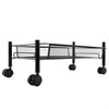 Этажерка (тележка) BOOMHOUSE (БУМХАУС) RC-003 3 яруса, на колесах, В62,5хШ42,5хГ25,5 см, металл, черная, 701455 - фото 10604936