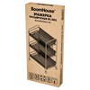 Этажерка (тележка) BOOMHOUSE (БУМХАУС) RC-003 3 яруса, на колесах, В62,5хШ42,5хГ25,5 см, металл, черная, 701455 - фото 10604938