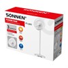 Вентилятор напольный SONNEN FT-L501, 60 Вт, 45 см, 3 скорости, вращение на 70°, механическое управление, белый, 457785 - фото 10646284