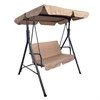 Качели садовые NOSTRESS (НОСТРЕСС) RELAX SC-001, 2 места, Ш140хГ110хВ153 см, мягкое сиденье, бежевый, 680053 - фото 10707118