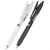 Ручка шариковая автоматическая С УДЛИНЕННЫМ ГРИПОМ BRAUBERG "BLACK & WHITE", СИНЯЯ, пишущий узел 0,5 мм, линия письма 0,35 мм, 144462 - фото 10875129