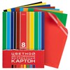 Картон цветной А4, 2-сторонний, МЕЛОВАННЫЙ, 8 листов, 8 цветов, в папке, HATBER, 195х280 мм, "Creative Set", 094749, 8Кц4_05934 - фото 11002234