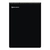 Блокнот А5, 150х210 мм, 60 л., гребень, пластик, клетка, BRAUBERG, черный, фольга, 118622 - фото 11056395