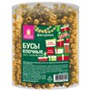 Бусы ёлочные "ФИГУРНЫЕ", диаметр 8 мм, 10 м, ЗОЛОТИСТЫЕ, пластик, ПВХ-бокс, ЗОЛОТАЯ СКАЗКА, 592913 - фото 11217400