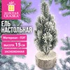 Ель новогодняя искусственная настольная 19 см, заснеженная, литой ПЭТ, ЗОЛОТАЯ СКАЗКА, 592857 - фото 11332744