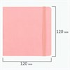 Скетчбук, слоновая кость 140 г/м2 120х120 мм, 80 л., КОЖЗАМ, резинка, BRAUBERG ART CLASSIC, пастель розовый, 116876 - фото 11363250