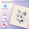 Скетчбук, слоновая кость 140 г/м2 200х200 мм, 80 л., КОЖЗАМ, резинка, BRAUBERG ART CLASSIC, пастель розовый, 116880 - фото 11363385