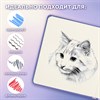 Скетчбук, слоновая кость 140 г/м2 120х120 мм, 80 л., КОЖЗАМ, резинка, BRAUBERG ART CLASSIC, пастель сиреневый, 116877 - фото 11363387