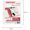 Папки-файлы перфорированные А4 ОФИСМАГ Стандарт, КОМПЛЕКТ 100 шт., гладкие, 40 мкм, 272681 - фото 11364271