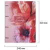 Тетрадь на кольцах БОЛЬШАЯ А4, 240х310 мм, 120 л., под кожу, BRAUBERG VISTA, "Bloom", 405205 - фото 11364323