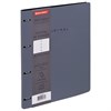 Тетрадь на кольцах БОЛЬШАЯ А4, 240х310 мм, 120 л., под кожу, BRAUBERG VISTA, "Minimal", серый, 405202 - фото 11364345