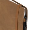 Тетрадь на кольцах А5, 180х220 мм, 120 л., под кожу, на резинке, BRAUBERG ELEGANT, коричневый, 405241 - фото 11364385