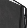 Тетрадь на кольцах А5, 180х220 мм, 120 л., под кожу, на резинке, BRAUBERG ELEGANT, черный, 405240 - фото 11364403