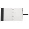 Тетрадь на кольцах А5, 180х220 мм, 120 л., под кожу soft-touch, застежка, BRAUBERG SHADE, черный, 405246 - фото 11364454