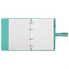 Тетрадь на кольцах А5, 180х220 мм, 120 л., под кожу soft-touch, застежка, BRAUBERG SHADE, морской, 405248 - фото 11364466