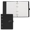 Тетрадь на кольцах А5, 180х220 мм, 120 л., под кожу soft-touch, застежка, BRAUBERG SHADE, черный, 405246 - фото 11364490