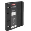 Тетрадь на кольцах А5, 180х220 мм, 120 л., под кожу, на резинке, BRAUBERG ELEGANT, черный, 405240 - фото 11364530