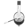 Наушники с микрофоном (гарнитура) A4TECH HU-10, проводные, 2 м, USB, черные с белым, 1611415 - фото 11364722