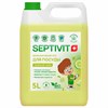 Средство для мытья посуды гипоаллергенное 5 л, SEPTIVIT "Ледяной лайм", биоразлагаемый, - фото 11365169