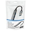 Хаб-разветвитель CRX-087, USB-A 2.0, 4 в 1, 4 x USB-A 2.0, 60 мм, серый, CROMEX (КРОМЕКС), 355064 - фото 11395359