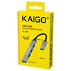Хаб-разветвитель KG-088, USB-A 3.2, высокоскоростной, 4 в 1, 1 х USB-A 3.2, 3 x USB-A 2.0, 60 мм, серый, KAIGO (КАЙГО), 355062 - фото 11395360