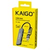 USB-хаб KG-089, Type-C 3.2 + адаптер USB-A 3.2, в/с, 5 в 1, 1 х USB-A 3.2, 2 x USB-A 2.0, 2 x SD/TF 2.0,135 мм, серый, KAIGO (КАЙГО), 355067 - фото 11395376